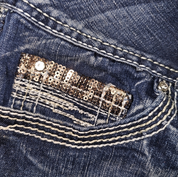 Rue 21 twenty-one Black jeans sz 7 - Picture 4 of 4